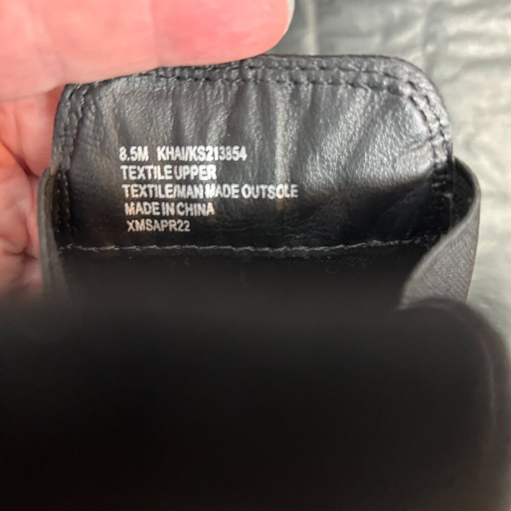 Kensie Khai lug sole Chelsea black faux suede boots 8.5M - worn once - Picture 6 of 8